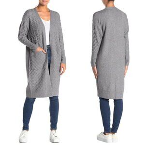 14th & Union Cable Stitch Long Cardigan